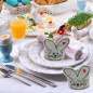Preview: Stickdateien-Set Serviettenringe Hasen für Ostern als Tischdeko Osterdeko für den 10x10cm Stickrahmen